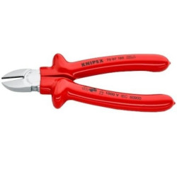 Szczypce boczne tnące chromowane VDE 1000V 180mm KNIPEX 70 07 180