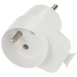 Wtyczka kątowa na kabel + gniazdo 16A