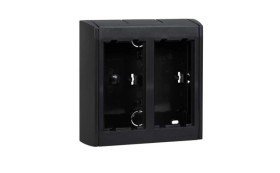 Simon Connect Obudowa natynkowa 2-modułowa z pokrywami bocznymi 4x K45 szary grafit SBC200/14