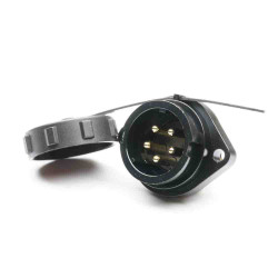 Złącze wielostykowe przemysłowe 5-pinowe Montaż na kołnierzu Gniazdo RS PRO