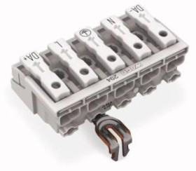 Złączka zasilająca 5-biegunowa bez stopek ze stykiem PE 294-4275 /250szt./