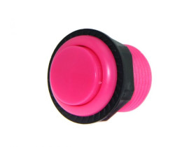 27.5mm Arcade Game Push Button - Pink