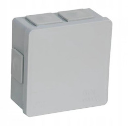 Puszka natynkowa hermetyczna pusta 86x86x40mm IP55 szara