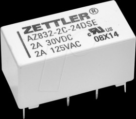 AZ832-2C-12DEA Signal-Relay, 12 V DC, 3 A, 2 CO
