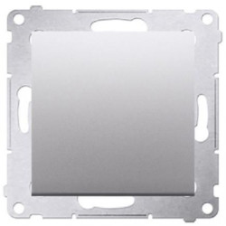 Łącznik pojedynczy SIMON 54 srebrny matowy 10AX Kontakt Simon DW1.01/43