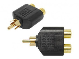 Adapter RCA wt/2gn RCA zloty
