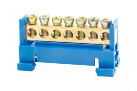 Listwa zaciskowa 7X16 mm2 - niebieska GEP-00033