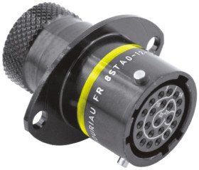 Złącze wielostykowe przemysłowe 22-pinowe, panelowe Gniazdo Souriau Sunbank by Eaton