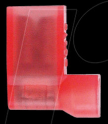 F613485 Flag female disconnects 4,8x0,5 red