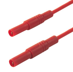 934172101, PA, 16A, 1000V ac/dc, kolor: Czerwony, dł. 500mm, -15 → +75°C, Hirschmann Test & Measurement