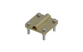 Złącze uniwersalne 3-elem. 80x80 bednarka-pręt16 mosiądz 215.3.1 MS 21501310