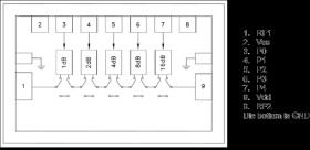 Aerospace 0.1 GHz to 40 GHz, GaAs, MMIC, 5-Bit 1.0 dB LSB, Digital Attenuator
