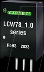LCW78_09-1.0 DC/DC converter, 72 V, SIP, tube containing 41 pieces
