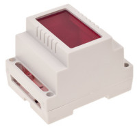 Z-100J-ABS-R Obudowa z tworzywa Z100J wymiary: 64.6x89x69.8mm - mocowana na szynę - filtr czerwony - jasna - ABS