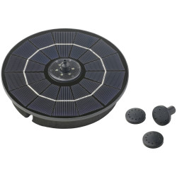 Pontec 93276 PondoStar Island Floating Solar Pump Elegant Black Design