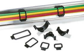 Spinka do kabli 35 x 15.5 x 18mm materiał: Nylon 66 Czarny Przykręcanie