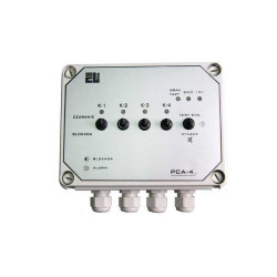 CENTRALKA PCA-4 Z SYGNALIZACJĄ ALARMU Z KONTROLĄ FAZ AKUMULATOR 12V SYRENKA
