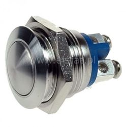 Przycisk chwilowy 19mm metal wypukły 36V - śruby
