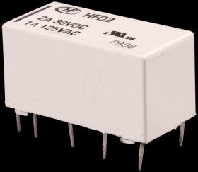 HFD2/005-S-L2-D Bistable signal relay, 2 changeover contacts 2 A