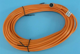 GN.RK-12-B 10mb M12 4-PIN KĄTOWY ORANGE