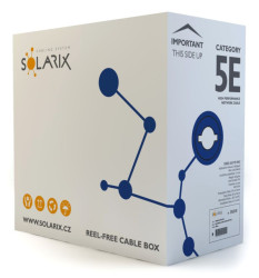 Przewód FTP Solarix, kat.5e, box 305m, SXKD-5E-FTP-PVC