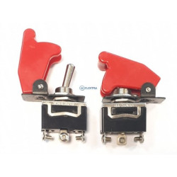 przełącznik dźwigniowy "lotniczy", SPDT, ON-ON czerwony