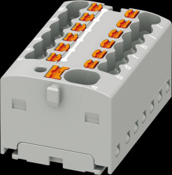 1046961 PTFIX distribution block, 4/12x1.5, grey