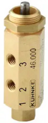 3/2-way NC poppet valve, 0-12 bar, 46.000