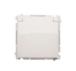 Simon Basic Gniazdo wtyczkowe Schuko do wersji IP44 (moduł) 16A, 250V~,zaciski śrubowe biały BMGSZ1B.01/11