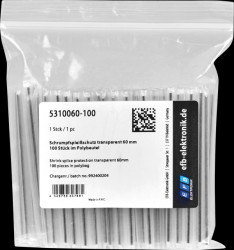 5310060-100 Splice protection, transparent, 60 mm, 100 pieces