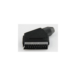 Wtyk scart kątowy na przewód