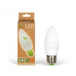 Żarówka LED 4W E27 Świeczka 340lm Neutralna 4000K / GP021N04