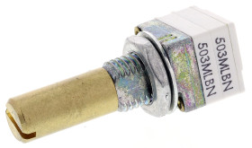 Potencjometr 50kΩ typ Obrotowy Vishay średnica wału 6 mm 0.025W długość wału 20mm Montaż panelowy, Przewlekany