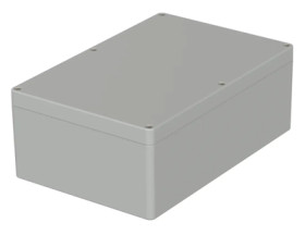 PC enclosure, (L x W x H) 240.3 x 160.3 x 90 mm, light gray (RAL 7035), IP66, 02240294