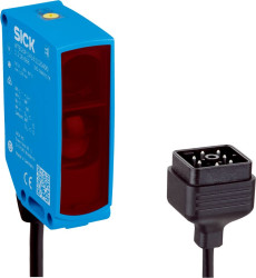 Czujniki fotoelektryczne Tłumienie tła Prostokątny SICK PNP / NPN zakres 2000 mm Podczerwień