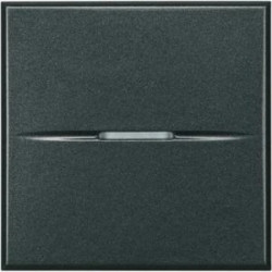 AXOLUTE - Łącznik jednobiegunowy 10AX (zaciski śrubowe) 2 moduły AXIAL antracyt HS4001M2N