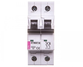 Wyłącznik nadprądowy 2P C 0,5A 10kA AC ETIMAT10 002133701