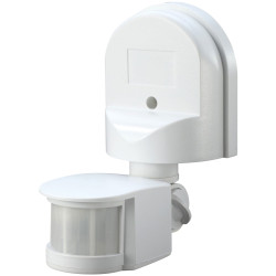 Meridian Lighting PIR180WHI Wall Mounted PIR Motion Detector White