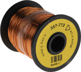 Przewód miedziany 0.87mm 0,52 mm² 20 AWG 1/0,8 mm dł. 100m