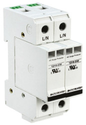 Ochrona przeciwprzepięciowa 415 V AC na szynę DIN Bourns 2 Pole Protector 100kA