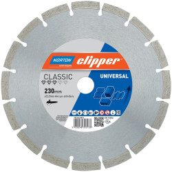 Norton Clipper 70184626810 Classic Universal Blue Diamond Blade 230 x 22.23mm