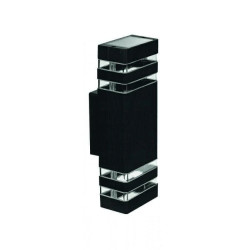 Oprawa elewacyjna OE-1S antracyt 2xgu10 podwójna szybka ELEV-DG-K-A 110x100x320