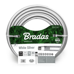 Wąż ogrodowy 1/2" 20m NTS WHITE SILVER BRADAS WWS1/220