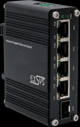EX-62020POE-SFP Switch, 5-port, Gigabit Ethernet, PoE+, SFP