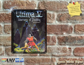Ultima V Box Artwork from the Original Video Game - Metal Sign