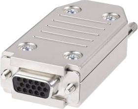 Złącze żeńskie D-Sub 180 ° Ilość styków: 15 sprężynowe Knorr Tec 1 szt.