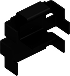 Clip-on heatsink, (L x W x H) 7 x 25 x 20.5 mm, 25 K/W, black anodized, 10034978