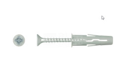 Kołek rozporowy ze śrubą Fi 6mm (100SZT)