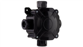 Puszka Hermetyczna N/T Z Dławikami Ip67 75X75x33mm Czarna