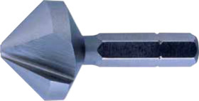 Taper/deburring countersink bit, M4, Ø 8.3 mm, 1/4&quot; bit, 31 mm, steel, DIN 355-C/DIN 3126, 05642